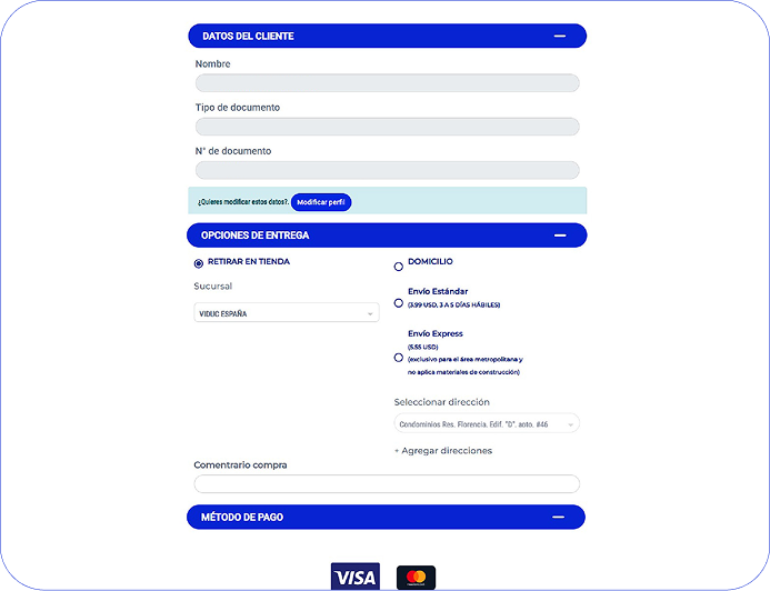 Completa tu información